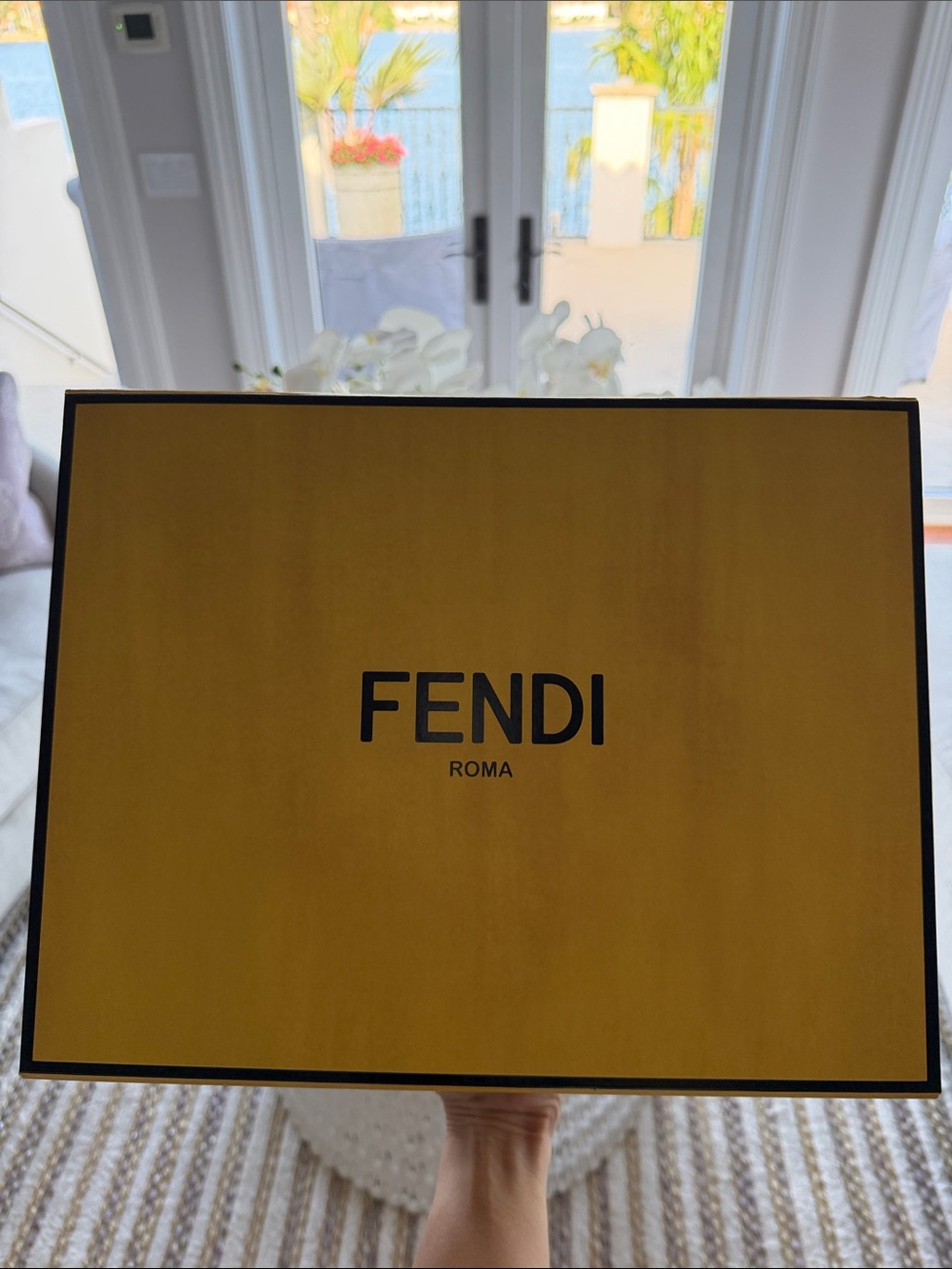 Fendi Yellow Box with Black Logo
